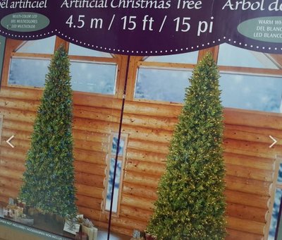 ASDF 15呎 LED 聖誕樹 1900233 2100顆 LED 好市多買的18年約4.5M 非12呎