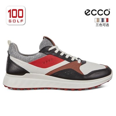 Ecco/愛步高爾夫球鞋男全新S-Casual休閑系列男鞋透氣高爾夫鞋