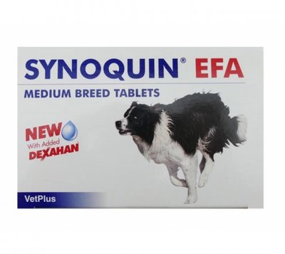VetPlus SYNOQUIN EFA 舒骼健 中型犬錠劑30粒