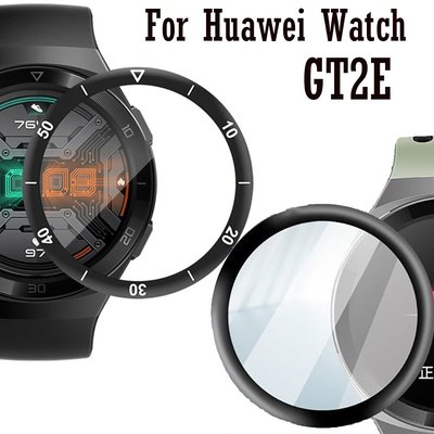 華為手錶 GT 2e 手錶保護膜透明 3D 纖維軟透明 GT2e 膜全覆蓋配件