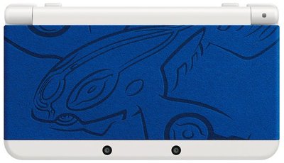 NEW 3DS主機 (蓋歐卡版)藍寶石或紅寶石(固拉多版)限量機+ 保護貼+ 充電器 + 硬殼包(小強電玩)