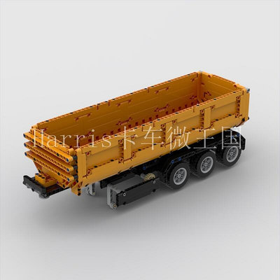 MOC-41415三軸翻鬥拖車42078馬克車適用自卸國產積木兼容樂高科技