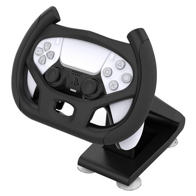 PS5賽車游戲手柄支架方向盤PS5手柄方向盤座架P5游戲手柄吸盤托架