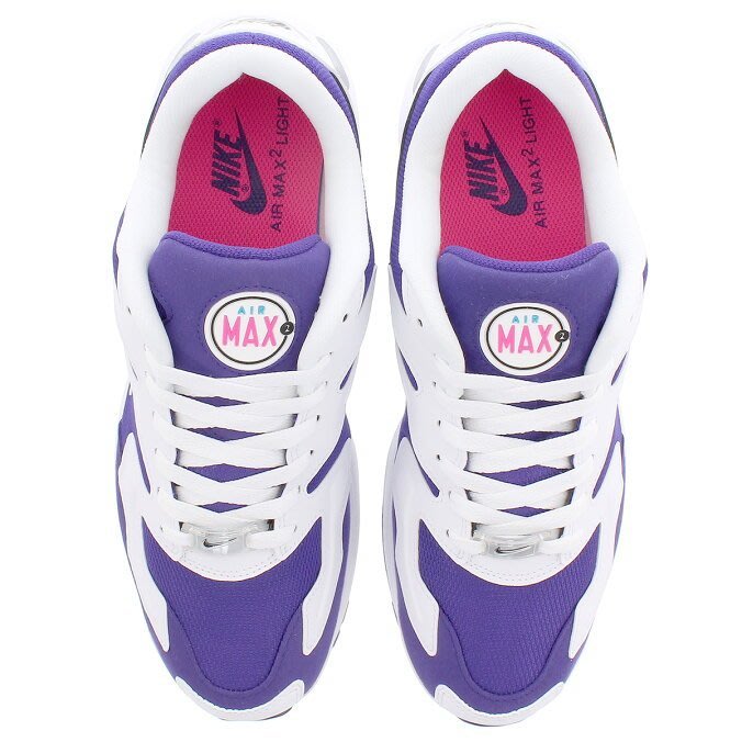 CodE= NIKE AIR MAX2 LIGHT 復古慢跑鞋(白紫) AO1741-103 老爹鞋MAX 2