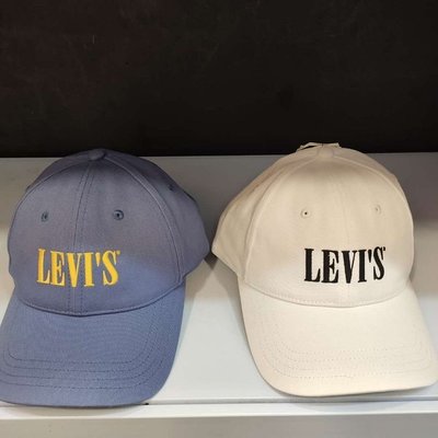 現貨熱銷-正品免運 Levi's李維斯男女生休閑襯線logo梭織帽子38021-0331 38021-0332