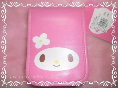 ♥小花花日本精品♥ Hello Kitty Melody可掛式好可愛精緻好好用臉頭造型圖手機包 相機包 21077005