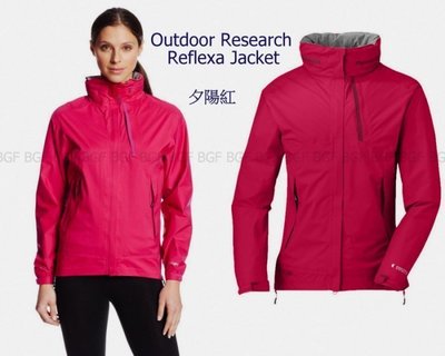 (寶金坊) Outdoor Research OR windstopper 防風抗水運動夾克外套 夕陽紅XS號