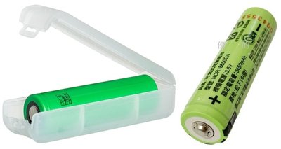 【優的】單顆價 含單節裝電池收納盒 松下 3500mAh鋰電池 實容量 凸頭 18650/3500毫安時 手電筒 頭燈