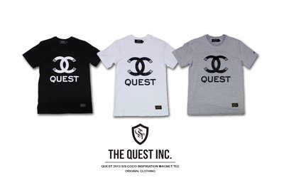 【QUEST】2013 S/S COCO INSPIRATION MAGNET TEE 磁鐵 短T chanel 翻玩
