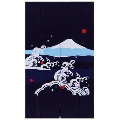 下殺 (null)富士山日式料理廚房門簾韓式裝飾布簾掛簾半簾#裝飾#擺設#日式用品