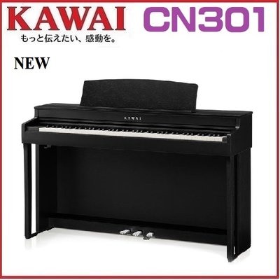 KAWAI CN301黑色電鋼琴/ CN39新改款 電鋼琴 88鍵 /三色可選/現貨供應