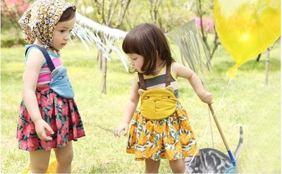韓國童裝女童韓版吊帶裙 兒童可愛裙夏裝新款裙子洋裝+背心P41 特價中