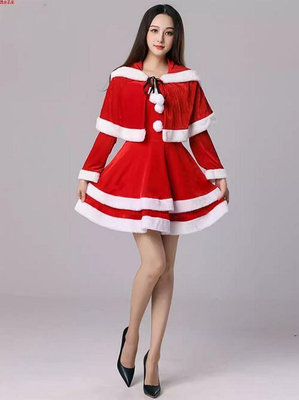 Santa Costume Christmas Outfit Red Dress Suits Xmas X'mas