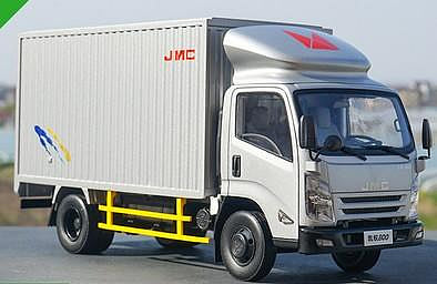 汽車模型 車模 收藏模型1/18 原廠 江鈴JMC 凱銳N800 廂式貨車輕卡  汽車模型 卡車車模