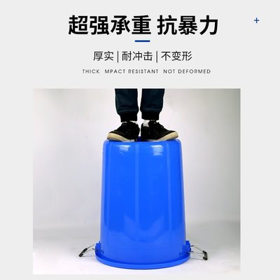 下殺 (null)(null)加厚多用大號垃圾桶工廠戶外環衛分類塑料桶商用家用廚房圓桶帶蓋