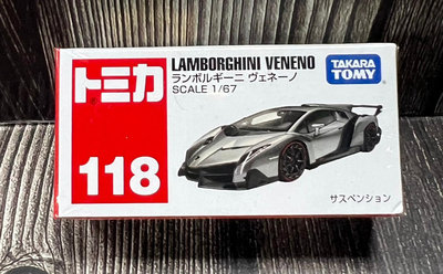 【G&T】TOMICA 多美小汽車 NO.118 藍寶堅尼 毒藥 Veneno 801290