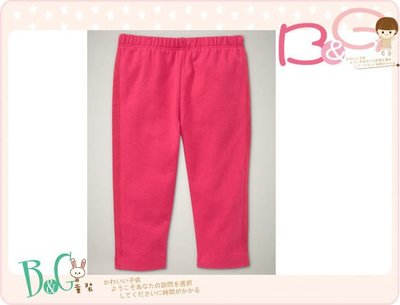 【B& G童裝】正品美國進口GAP Tuxedo leggings側織帶粉紅色內搭長褲6-12-18mos