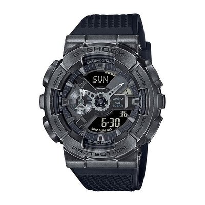 全新CASIO卡西歐 G-SHOCK系列 龐克機械黑 金屬錶殼 潮流運動雙顯錶 GM-110VB-1A 歡迎詢問