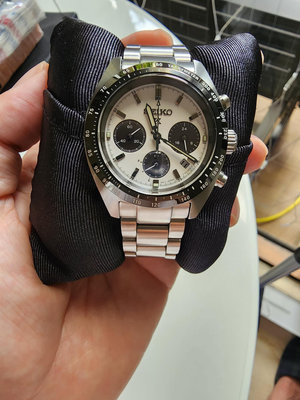 實錶拍攝～SEIKO  PROSPEX 太陽能 計時 熊貓錶 V192-0AF0S SSC813P1 公司貨9成9新