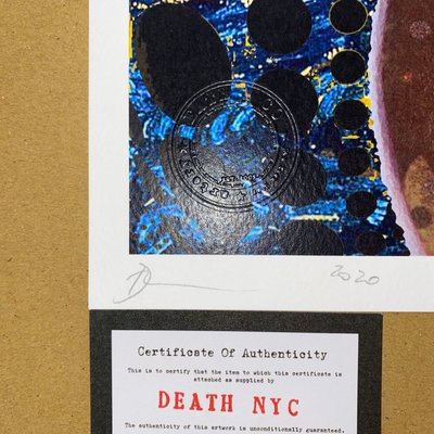 DEATH NYC 2020 限量版畫奈良美智草間彌生梵谷星夜星空兩幅一對NIKE