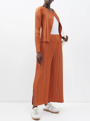 現貨 Pleats Please Issey Miyake 三宅一生 Mellow Pleats Burnt Orange 長褲