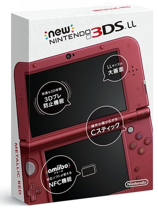 二手主機】任天堂NEW 3DSLL NEW3DSLL 主機日文版日本機金屬紅附原廠