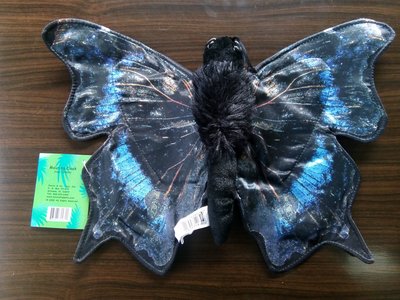 【哈狼族】外貿手偶蛺蝶屬(Mourning Cloak Butterfly)琉璃紋蛺蝶說故事表演道具/腹語道具