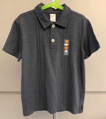 【Julia Shop 新品男童區】Gymboree男童鐵灰色polo衫 ／ 7T