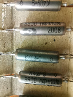 蘇聯油浸電容K40y9 200V6800pf音調電容 耦合電70770