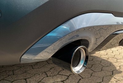 【歐德精品】德國原廠BMW M SPORT F40 F48 鍍鉻黑尾飾管 排氣管黑飾尾管 尾管118i 120i 20i