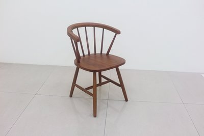 【生活家傢俱】JF-471-6：淺胡桃實木餐椅【台中家具】實木椅 休閒椅 北歐風 橡膠木實木