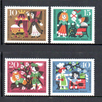 【流動郵幣世界】德國(柏林)1964年慈善郵票-童話故事