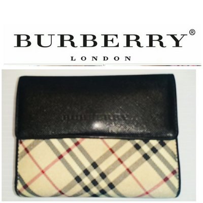 (售?)Burberry 經典英倫 格紋 蝴蝶扣 翻扣 錢包 中夾 真品$199 1元起標 有LV(勿標 )BV