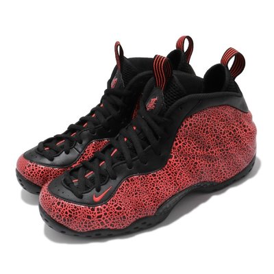 =CodE= NIKE AIR FOAMPOSITE ONE 蟾蜍爆裂紋太空籃球鞋(黑紅