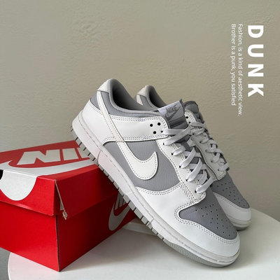 [二手] Nike Dunk Low Retro 男鞋反轉灰白狼灰White Grey 經典US10.5 DJ6188-003 (Z1407)