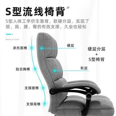 現貨熱銷-#爆款#卡弗特電腦椅家用人體工學電競椅可躺午睡老板椅子舒適久坐辦公椅