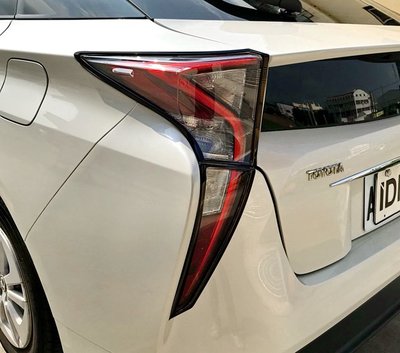 圓夢工廠 Toyota Prius 4代 XW50 2015~2018 改裝 烤漆黑 後燈框 尾燈框 車燈框飾貼