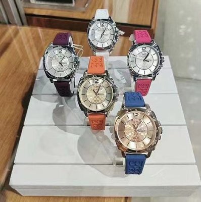 現貨COACH 14502091 14502092 矽膠錶帶女錶 手錶 購美國代購Outlet專場 可團購明星同款熱銷