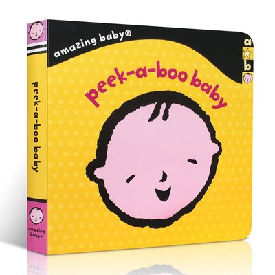英文原版 Peek-a-Boo Baby 寶寶啟蒙認知紙板洞洞 躲貓貓寶貝 翻翻書Templar Publishing適