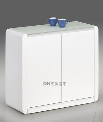 【DH】貨號Q802ES《安緹諾》3尺白色烤漆碗盤櫃/餐櫃˙另有4.2尺˙質感一流˙主要地區免運