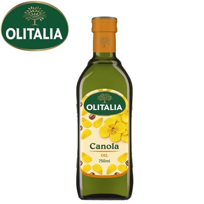 Olitalia奧利塔 頂級芥花油 750ml x 6瓶，玻璃瓶只能以宅配方式出貨!!