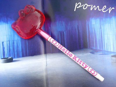 ☆POMER☆日本SANRIO正品已絕版@2010年可愛 HELLO KITTY 凱蒂貓桃紅透明果凍大頭造型原子筆