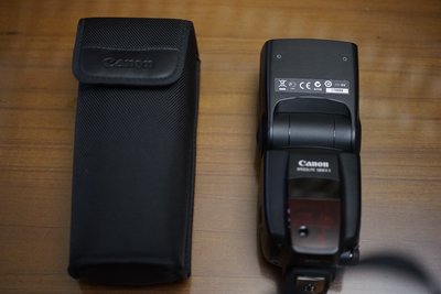 【售】Canon原廠公司9成新 Canon Speedlite 580EXII 二代閃光燈(尖腳) 附原廠攜袋+閃光燈架