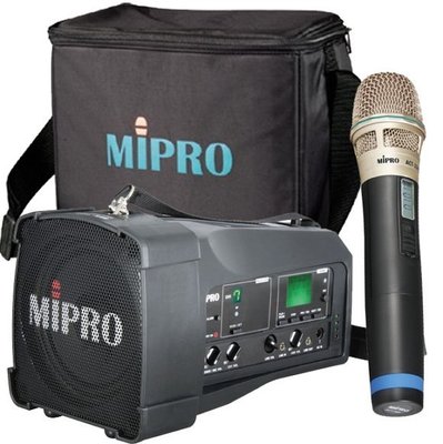 【平安科技】# 含專用背包, Carol有線麥克風# MIPRO MA-100超迷你肩掛式無線喊話器