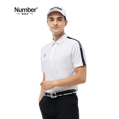 眾誠優品 Number高爾夫男子運動短袖T恤翻領 男式POLO衫速幹透氣排濕 GF2268