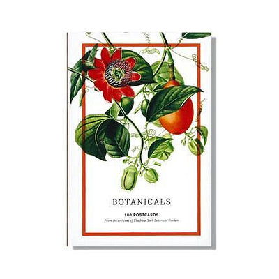 易匯空間 正版書籍Botanicals 100張植物學明信片收錄 100幅稀有花卉、仙人掌和多肉植物的肖像匯集 精裝盒裝 原版SJ2100
