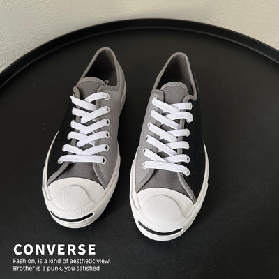 [HYC] CONVERSE Jack Purcell OX 開口笑男女鞋 22.5CM 167920C 裸鞋 (Z1325)