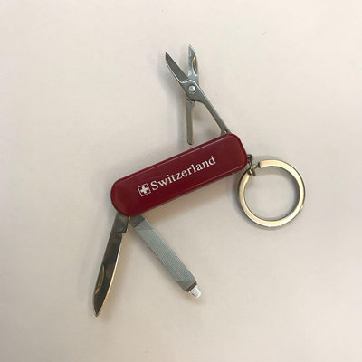 瑞士經典多功能不鏽鋼指甲刀 迷你指甲剪 鑰匙圈