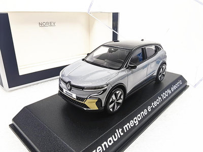 【熱賣精選】汽車模型 車模 收藏模型諾威爾 1/18 雷諾 Megane e-tech 100% electric