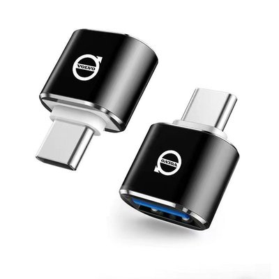 [酷奔車品]沃爾沃富豪汽車Type-C轉USB轉接頭 USB3.0車用充電適用於 Volvo/XC60/XC90/XC40/XC70
